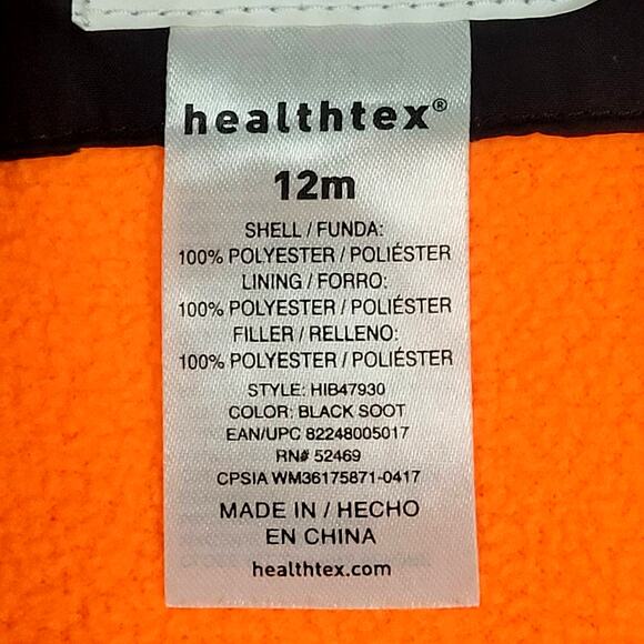 Healthtex Infant Boy's Winter Puffer Coat 12mo - Picture 7 of 9